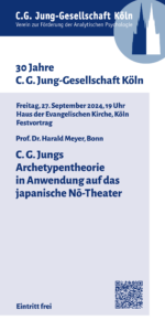 Flyer Festvortrag 30 Jahre C. G. Jung-Gesellschaft Köln