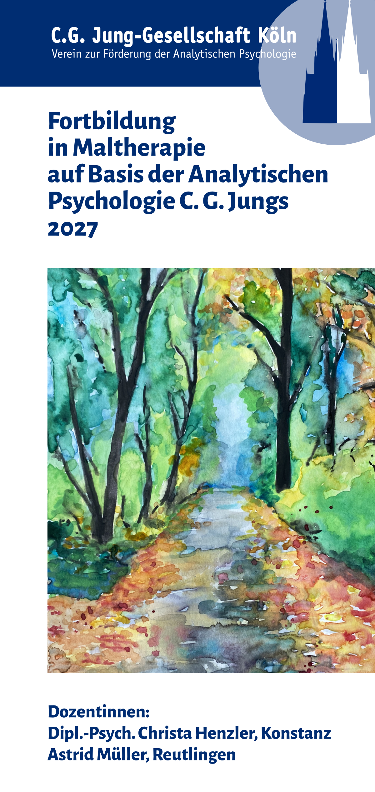 Flyer Fortbildung in Maltherapie auf Basis der Analytischen Psychologie C. G. Jungs 2027
